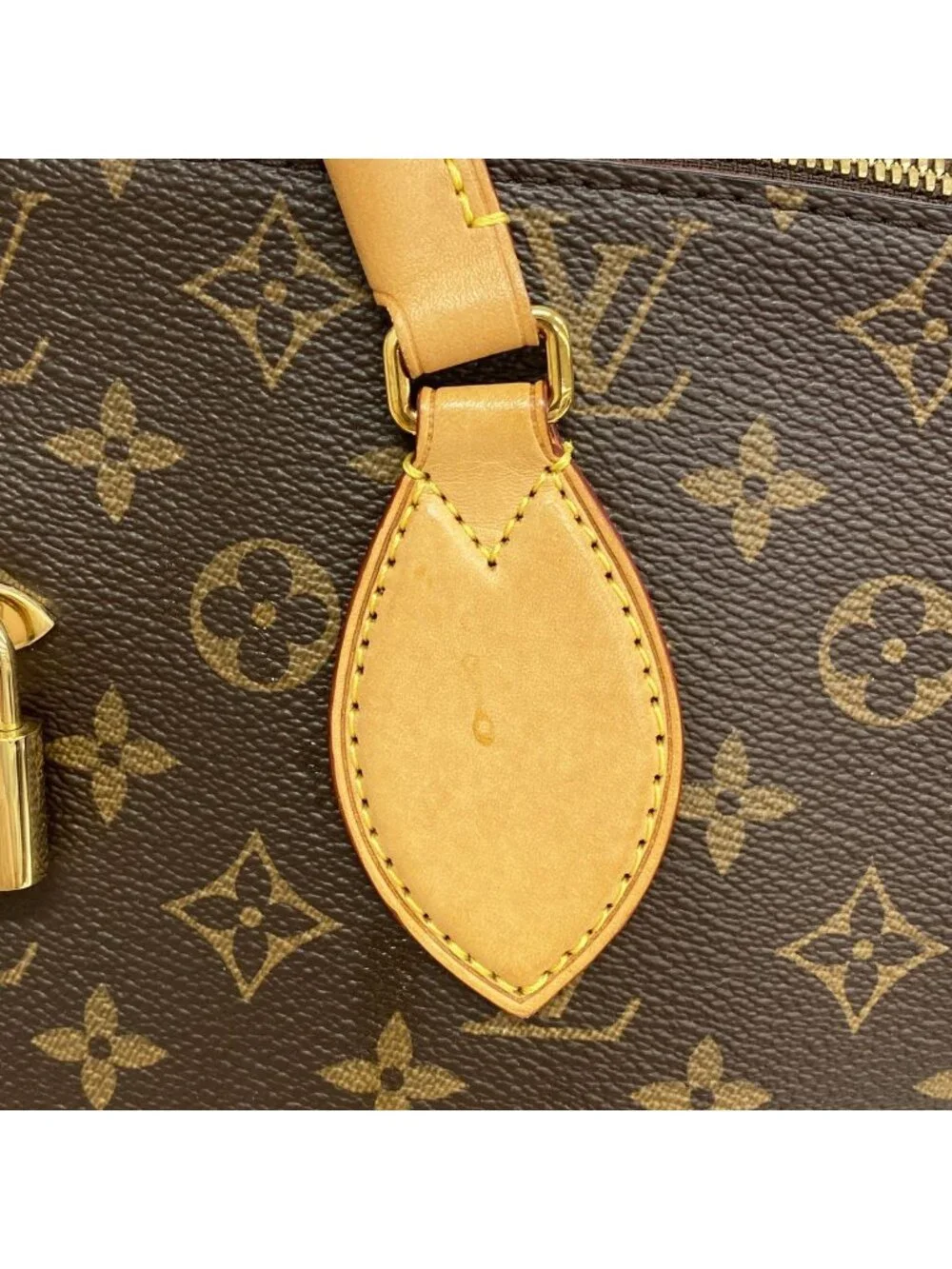 Louis Vuitton Handbag Monogram Flower Zipped Tote MM Brown 2-Way